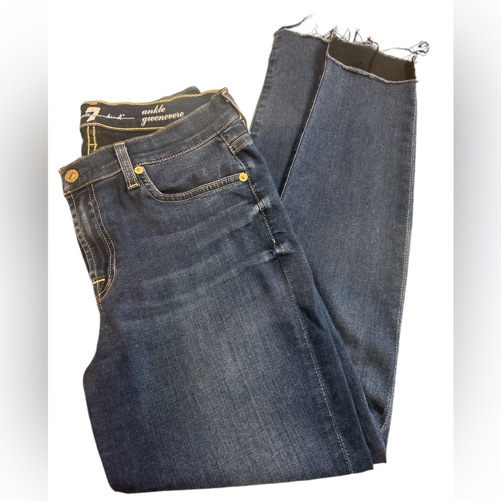 7 For All Mankind Ankle Gwenevere Skinny Jeans, Size 29